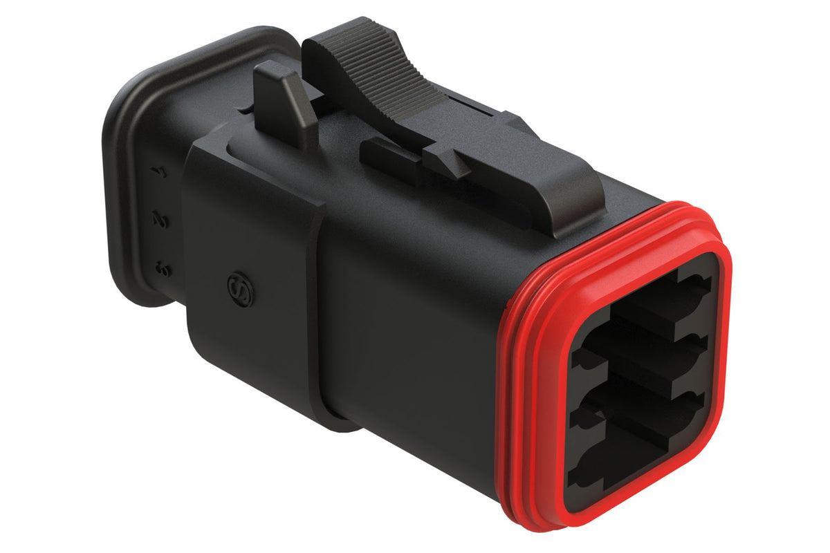 Conector 6 vias - AT06-6S-SR02BLK - Loja da Conexão Elétrica