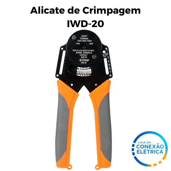 Alicate de Crimpagem terminais Circulares