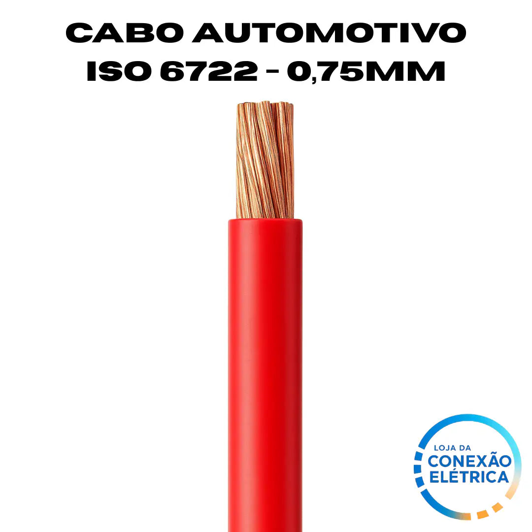 Cabo Automotivo ER 0,75mm2 600v ISO 6722 - Loja da Conexão Elétrica