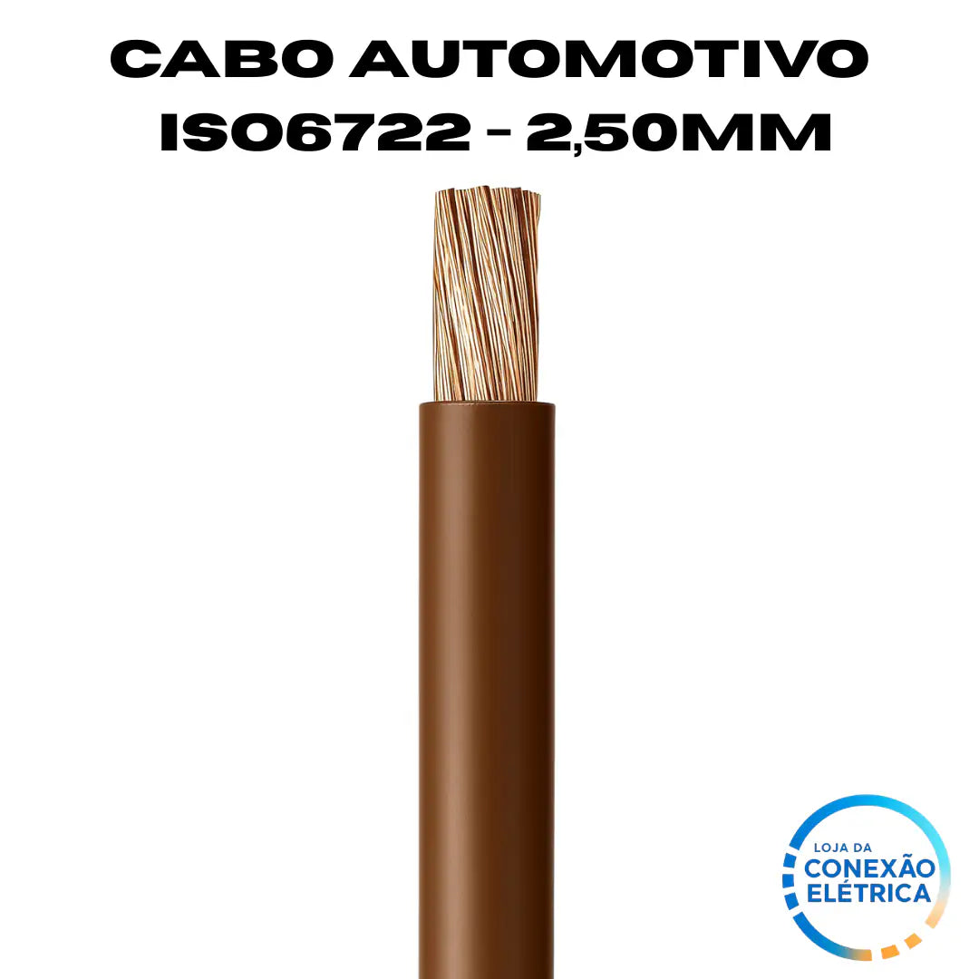 Cabo Automotivo ER 2,50mm2 600v ISO6722 - Loja da Conexão Elétrica