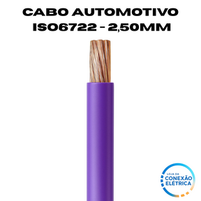 Cabo Automotivo ER 2,50mm2 600v ISO6722 - Loja da Conexão Elétrica