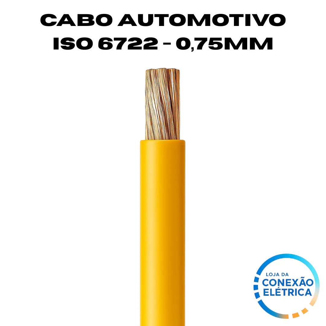 Cabo Automotivo ER 0,75mm2 600v ISO 6722 - Loja da Conexão Elétrica