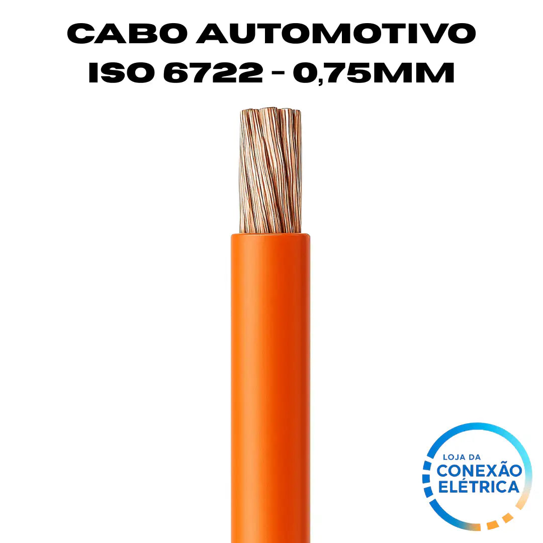 Cabo Automotivo ER 0,75mm2 600v ISO 6722 - Loja da Conexão Elétrica
