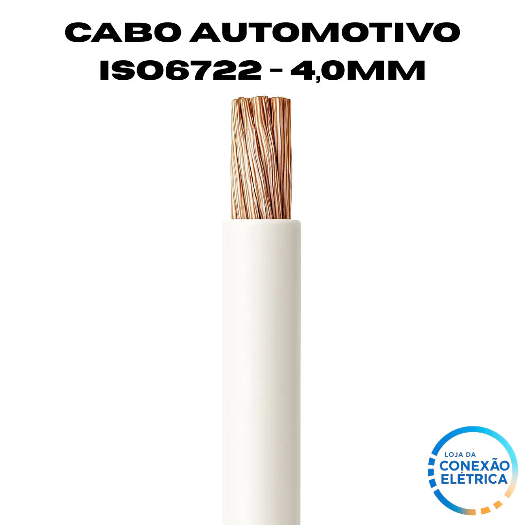 Cabo Automotivo ER 4,00mm2 600v ISO6722 - Loja da Conexão Elétrica