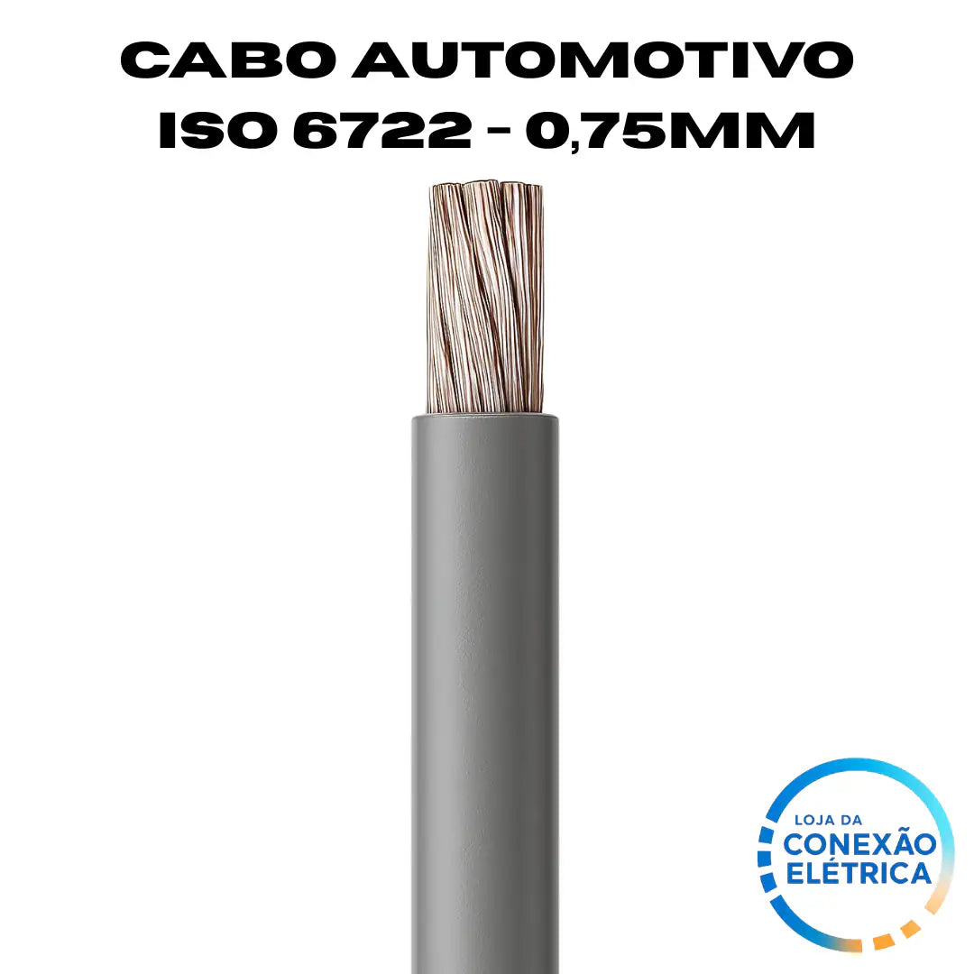 Cabo Automotivo ER 0,75mm2 600v ISO 6722 - Loja da Conexão Elétrica