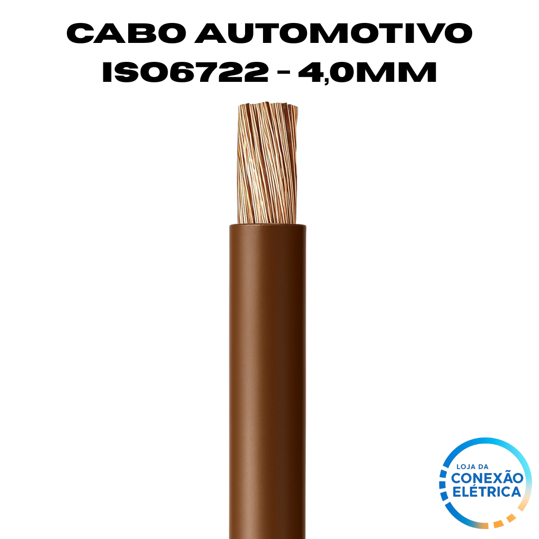Cabo Automotivo ER 4,00mm2 600v ISO6722 - Loja da Conexão Elétrica