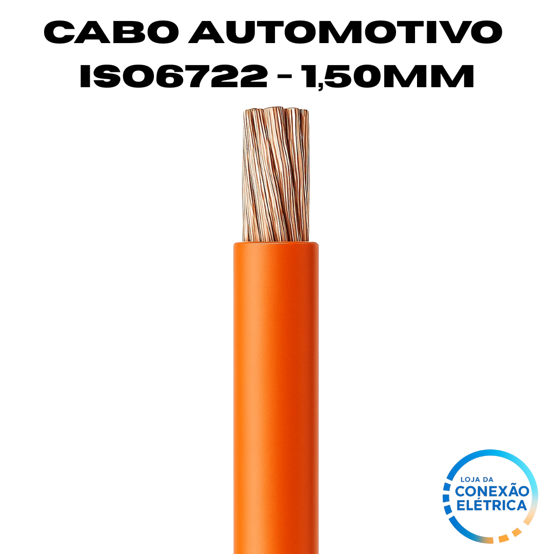 Cabo Automotivo ER 1,50mm2 600v ISO6722 - Loja da Conexão Elétrica