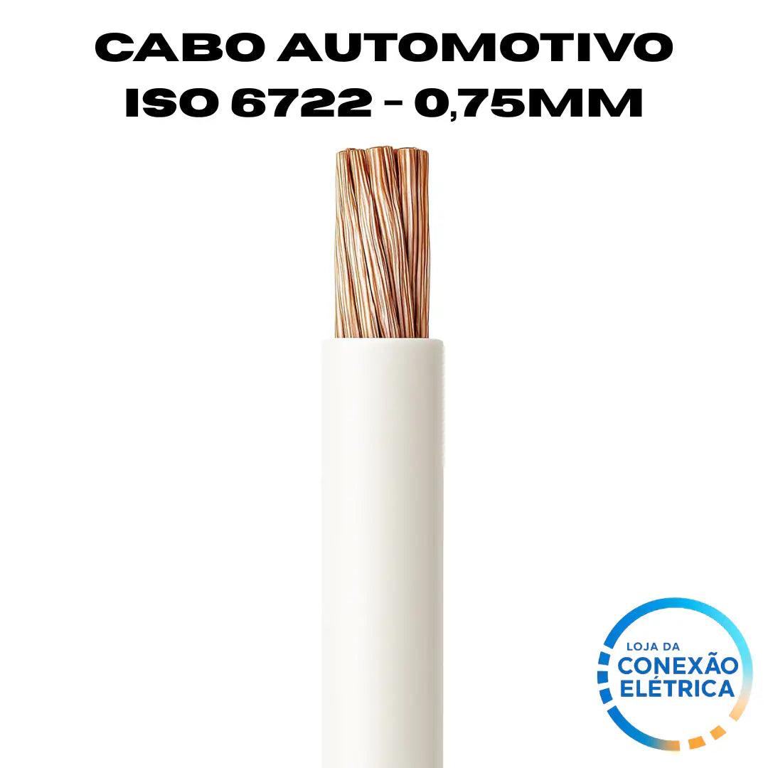 Cabo Automotivo ER 0,75mm2 600v ISO 6722 - Loja da Conexão Elétrica