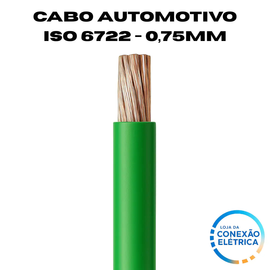 Cabo Automotivo ER 0,75mm2 600v ISO 6722 - Loja da Conexão Elétrica