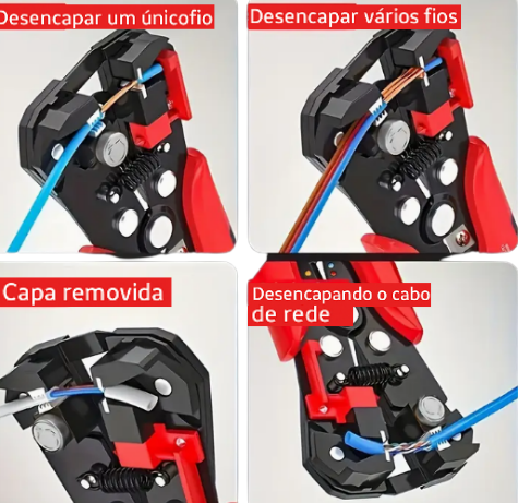 Alicate Automático Multifuncional - 3 em 1 - Loja da Conexão Elétrica