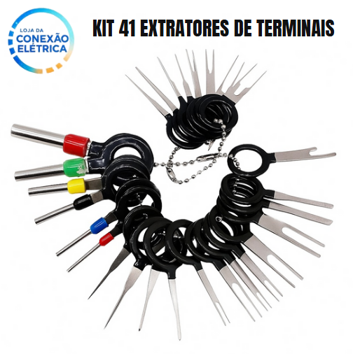 Kit 41 Chaves Extratoras de Terminais - Loja da Conexão Elétrica