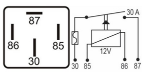DNI 8110 - Relé Auxiliar Universal 40A com Fusível 30A