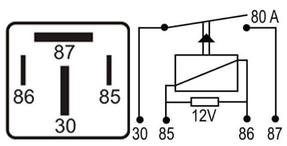 DNI 8121 - Relé Auxiliar Universal 80A