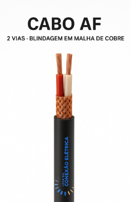 Cabo AF 02X18AWG Blindagem em Malha de Cobre - Loja da Conexão Elétrica
