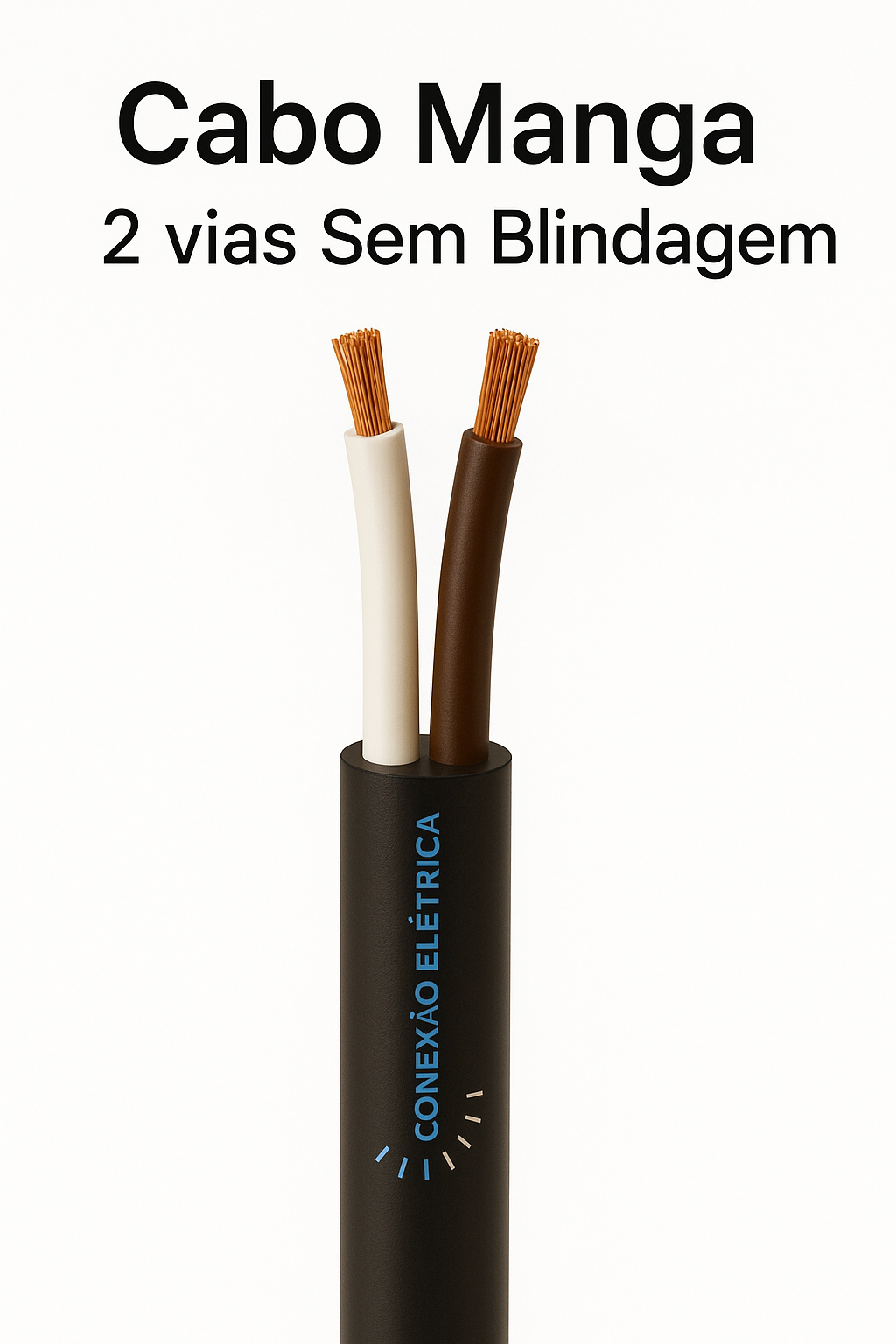 Cabo Manga 2X22AWG SB - BR, MR - Loja da Conexão Elétrica