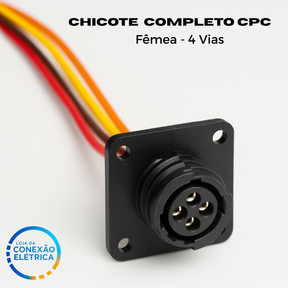Chicote CPC Fêmea 4 Vias Completo