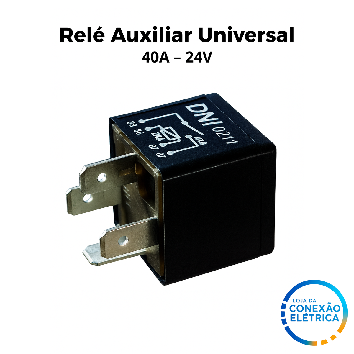 DNI 0211 – Relé Auxiliar Universal 40A – 24V