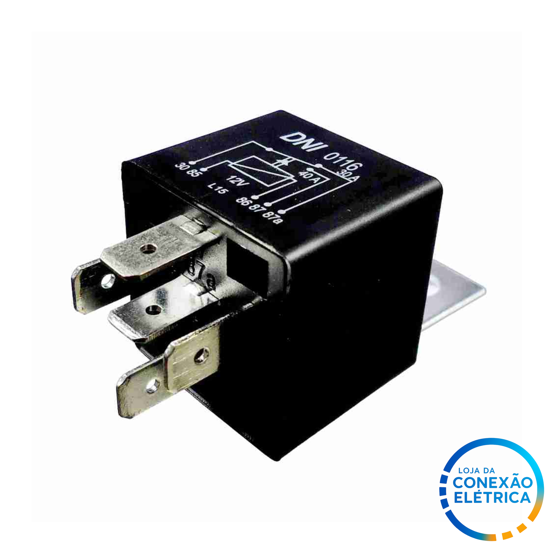 DNI 0116 – Relé Auxiliar Reversor Universal 12V – 40/30A