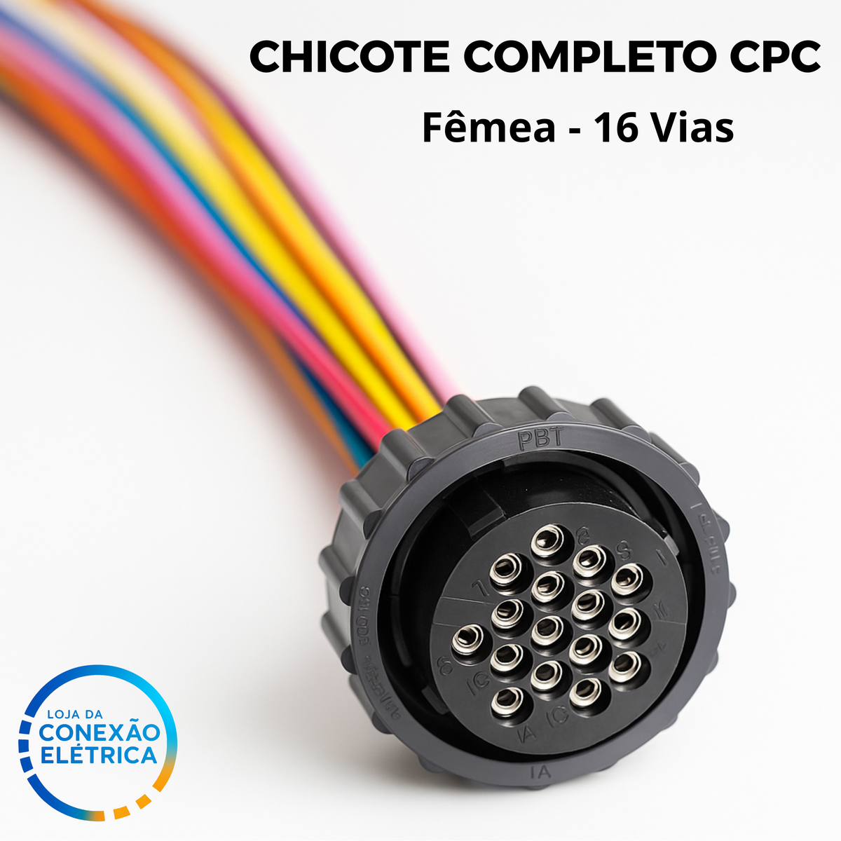 Chicote CPC Fêmea 16 Vias Completo