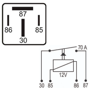 DNI 0122 – Relé Auxiliar Universal 12V – 70A