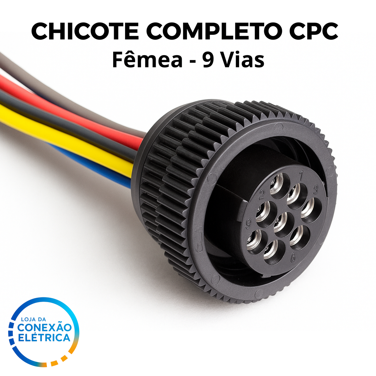 Chicote CPC Fêmea 9 Vias Completo