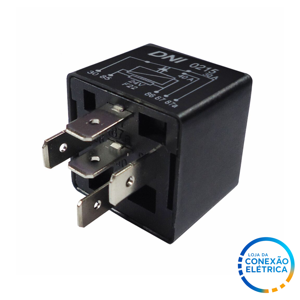 DNI 0215 – Relé Auxiliar Reversor 24V – 40/30A