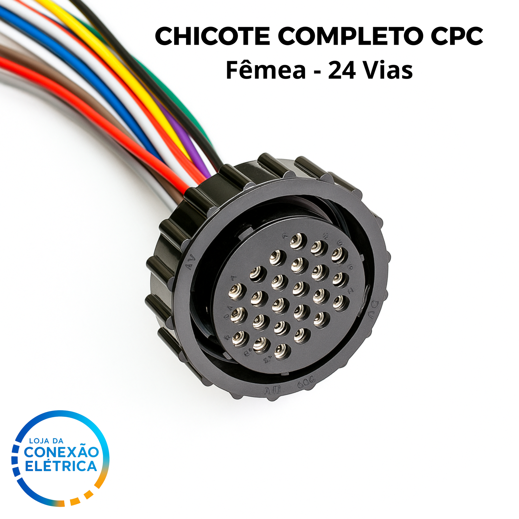 Chicote CPC Fêmea 24 Vias Completo