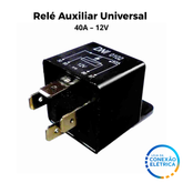 DNI 0102 – Relé Auxiliar Universal 40A – 12V com Suporte