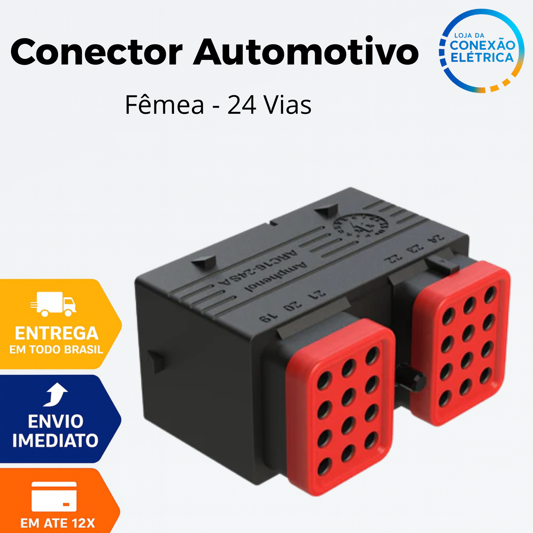 Conector Automotivo 24 Vias – ARC16-24SA-P013 (Fêmea)