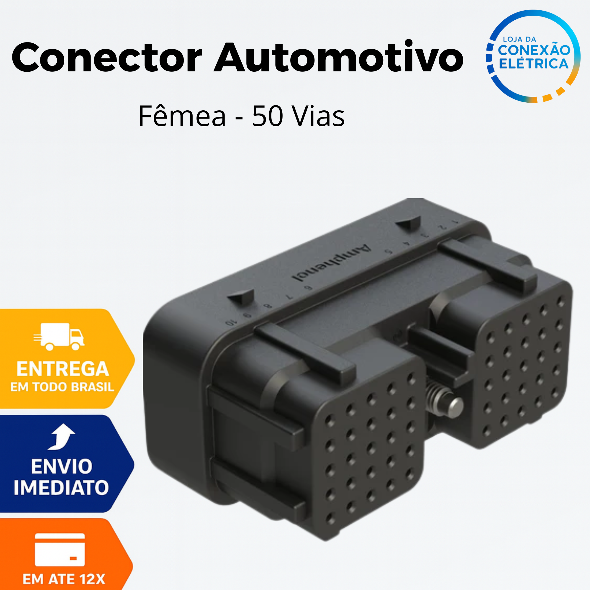 Conector Automotivo 50 Vias – ARC26-50S01 (Fêmea)