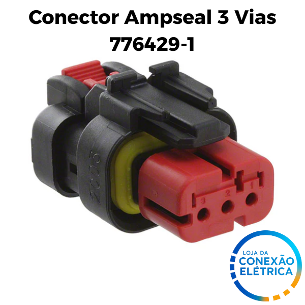 Conector Ampseal 3 Vias - 776429-1