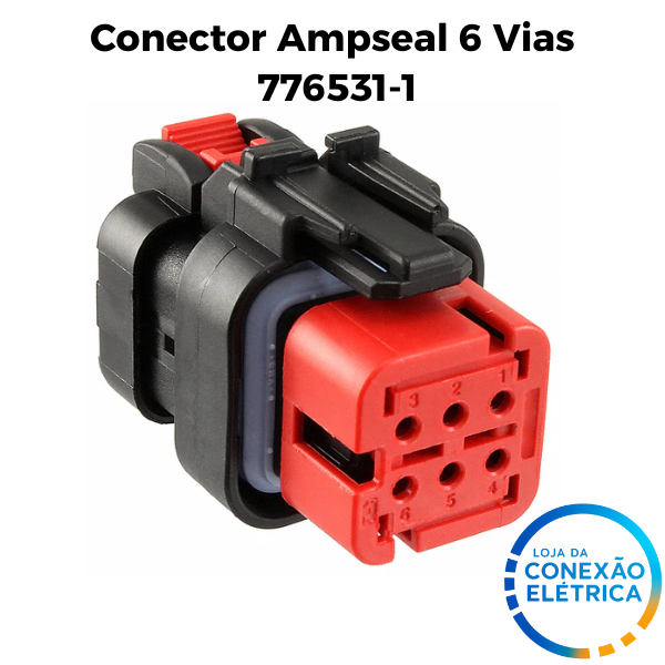 Conector Ampseal 6 Vias - 776531-1