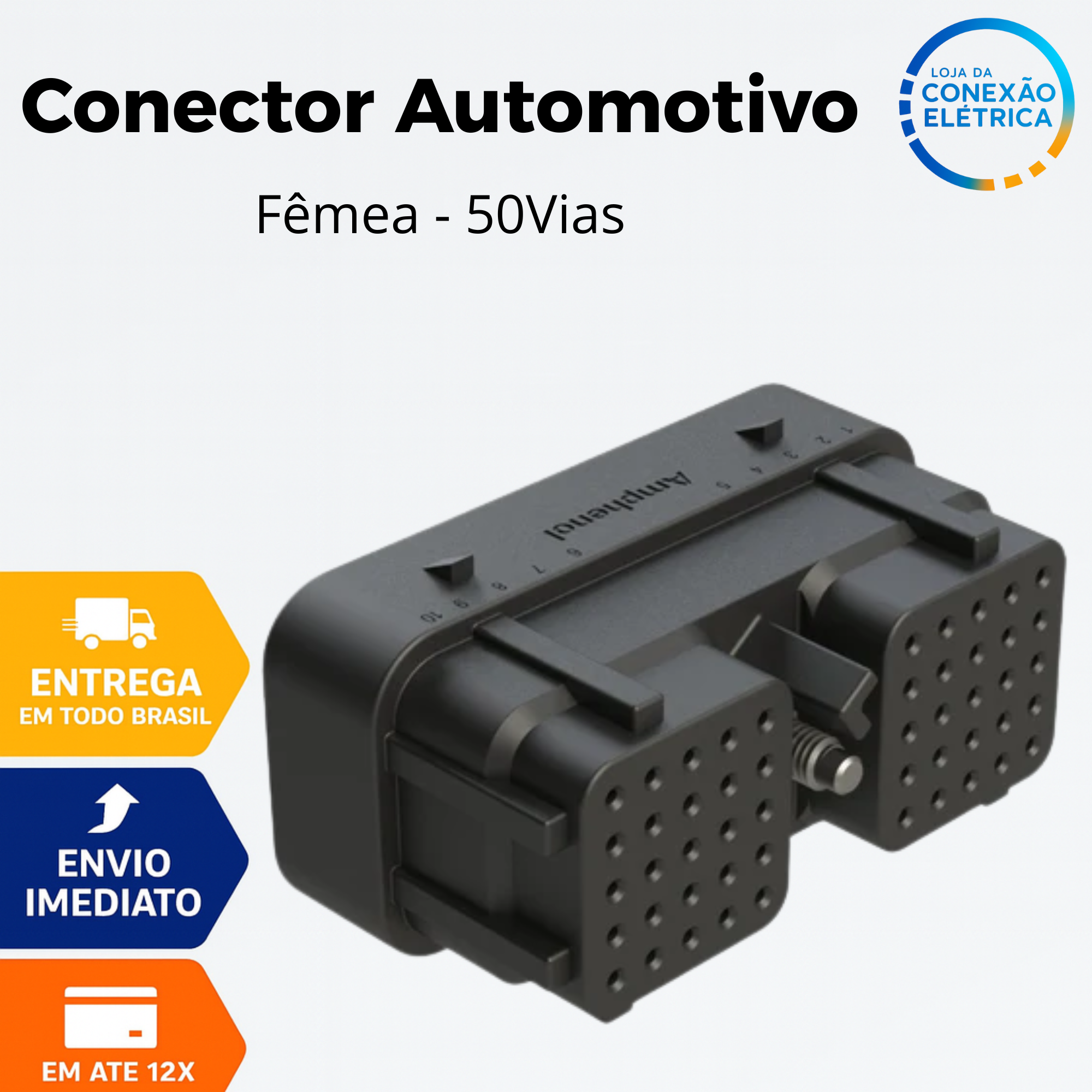 Conector Automotivo 50 Vias – 26-50S04 (Fêmea)