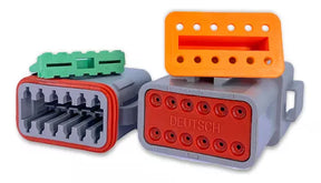 Kit Conector Deutsch/Amphenol 12 Vias Macho e Fêmea AT06-12s e AT04-12p - Loja da Conexão Elétrica