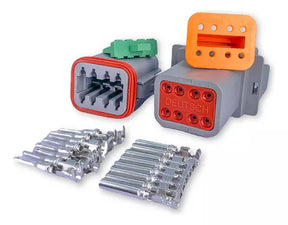 Kit Conector Deutsch/Amphenol Oito Vias Macho E Fêmea AT06-8s AT04-8p 8p - Loja da Conexão Elétrica