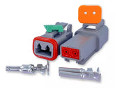 Kit Conector Deutsch/Amphenol Duas Vias Macho E Fêmea AT06-2s AT04-2p 2p