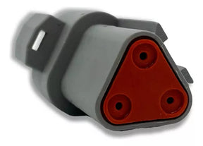 Kit Conector Deutsch/Amphenol Três Vias Macho E Fêmea AT06-3s AT04-3p 3p - Loja da Conexão Elétrica