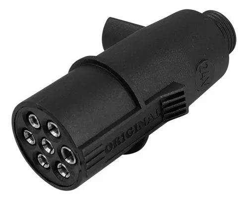 TOMADA MACHO 12V 7P - ISO 1724 - Loja da Conexão Elétrica