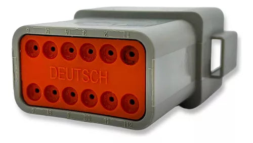 Kit Conector Deutsch/Amphenol 12 Vias Macho e Fêmea AT06-12s e AT04-12p - Loja da Conexão Elétrica