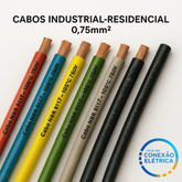 Cabo Flexível 0,75mm 105ºC 750V NBR 9117