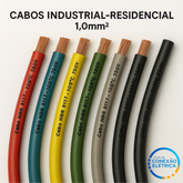 Cabo Flexível 1,0mm 105ºC 750V NBR 9117