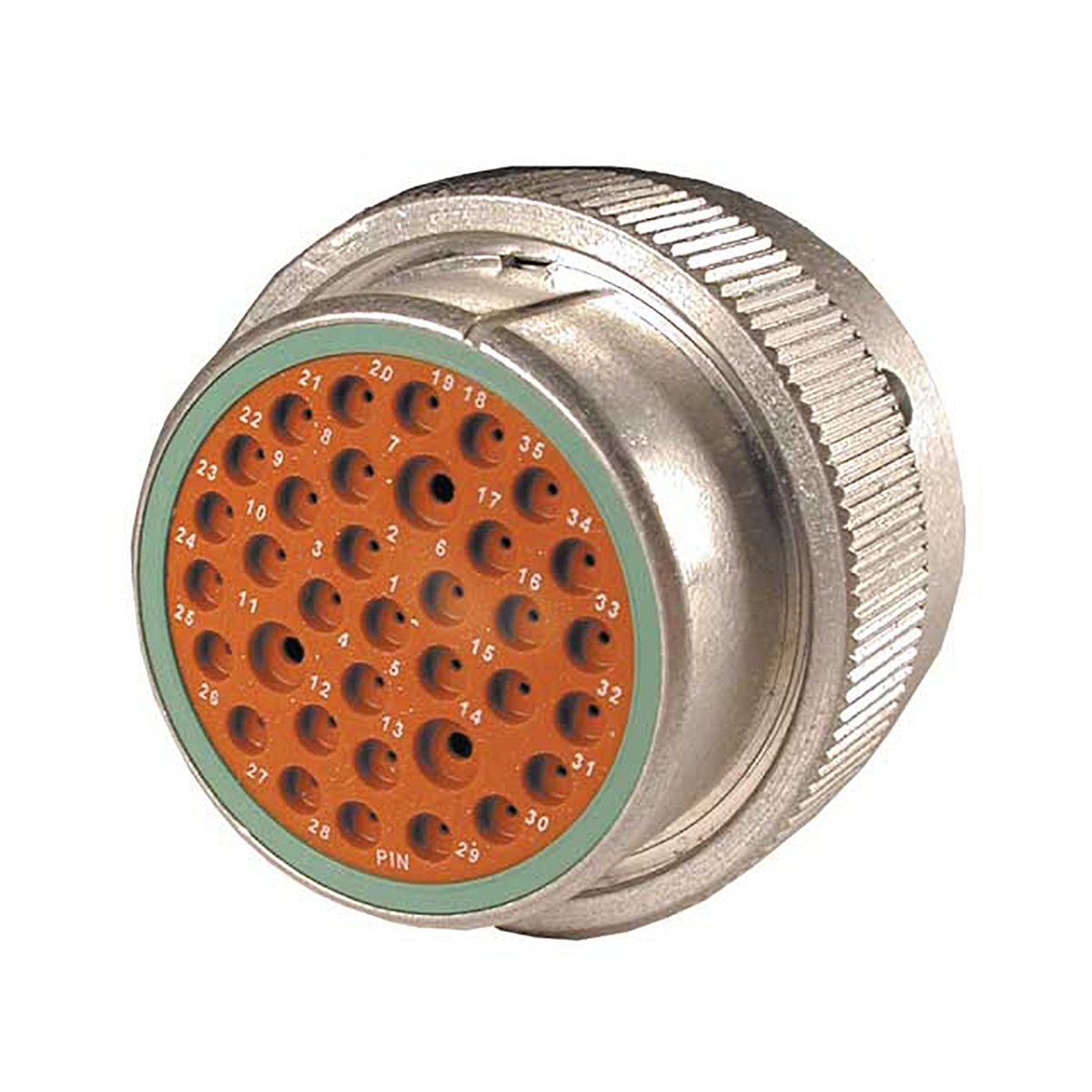 Conector Circular Fêmea Metálico 24-35PN - Loja da Conexão Elétrica