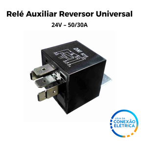 DNI 8215 – Relé Auxiliar Reversor Universal 24V – 50/30A