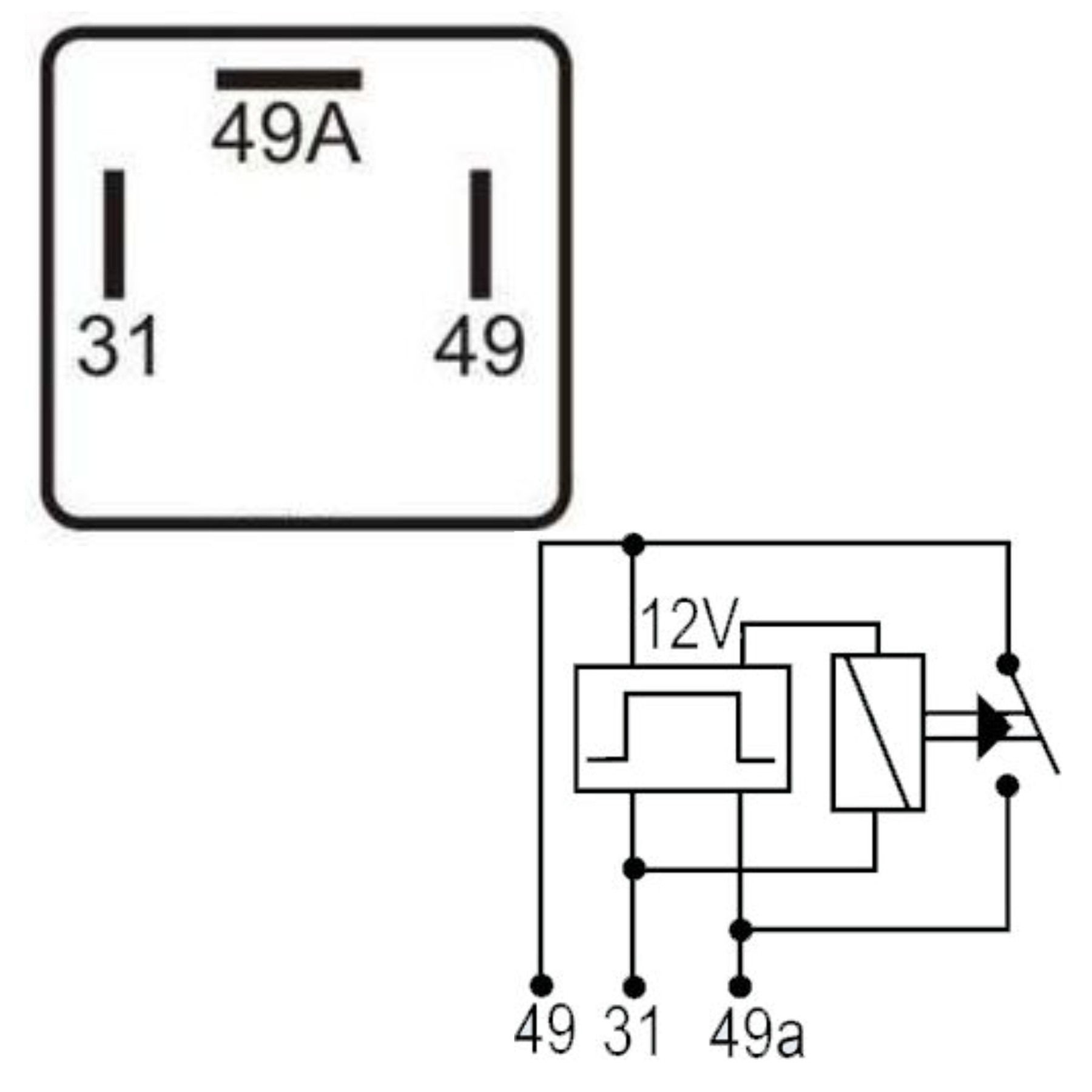 DNI 1114 – Relé de Pisca Híbrido 12V