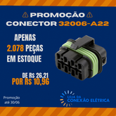 Promoção Conector 8 Vias - 32006-A22 - Loja da Conexão Elétrica