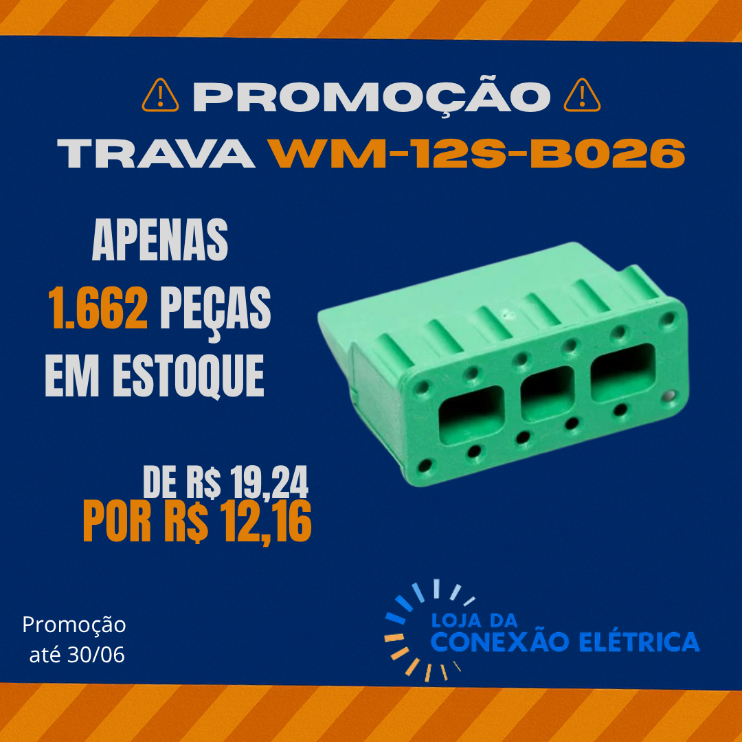Promoção Trava Deustch - WM-12S-B026 - Loja da Conexão Elétrica