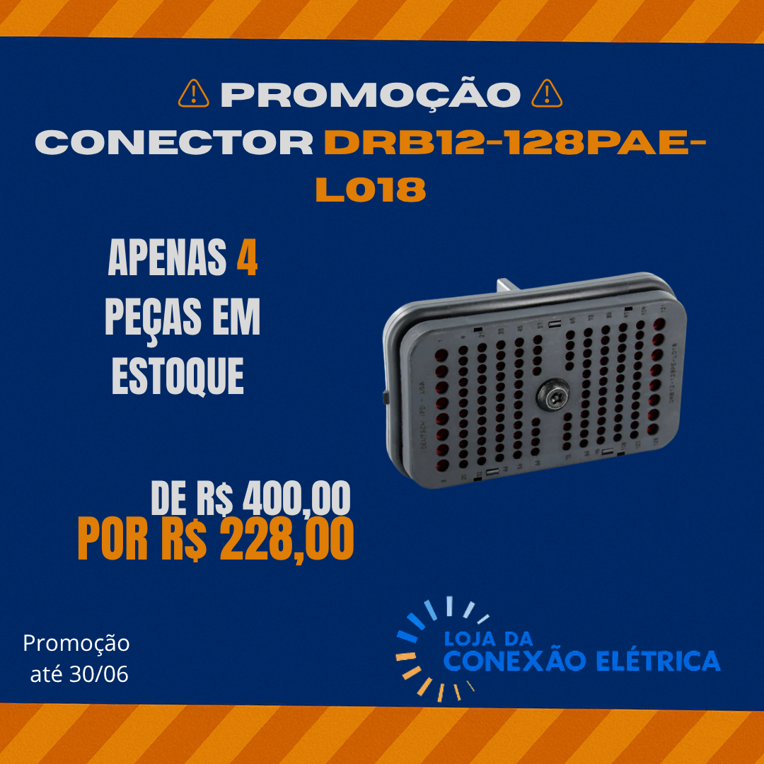 Promoção Conector 128 Vias - DRB12-128PAE-L018 - Loja da Conexão Elétrica