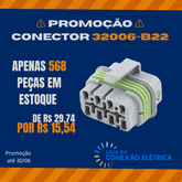 Promoção Conector 8 Vias - 32006-B22 - Loja da Conexão Elétrica