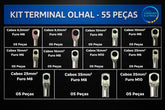 Kit Terminal Olhal - 55 Peças