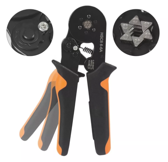 HSC8 6-6A - Alicate de Crimpagem Terminal Tubular
